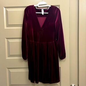 Anthropologie velvet dress